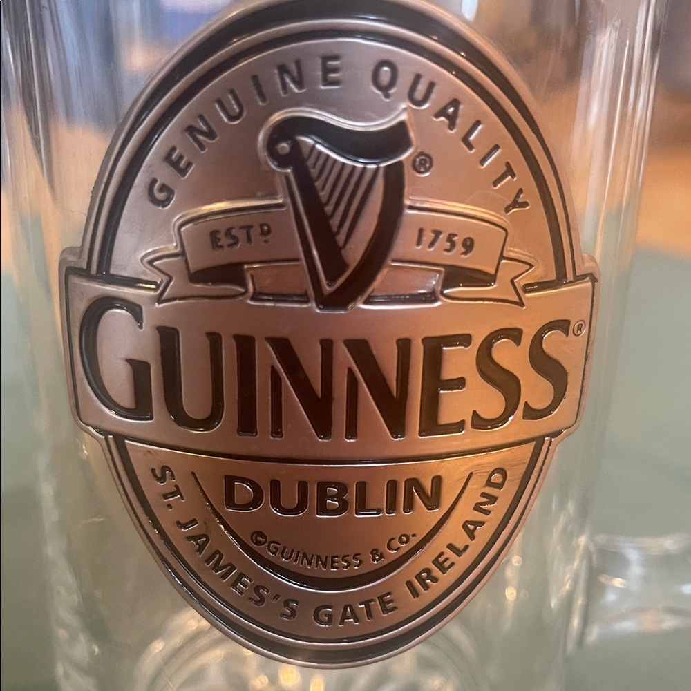 Guinness Hefty Glass Pub Mug - Picture 6 of 8